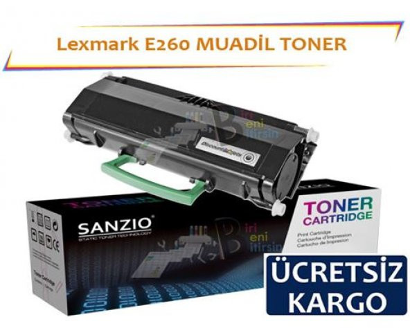 Lexmark E260 Muadil Toner E460 E360 E260 E462