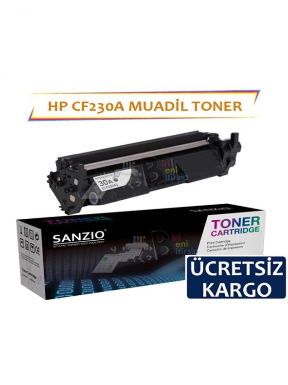 HP CF230A Siyah Muadil Toner 30A 1600 syf HP Laserjet M203 d dn d