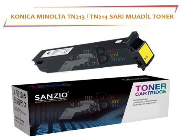 Konica Minolta TN 213 TN 214Y Sarı Muadil Toner C253 C203 C200