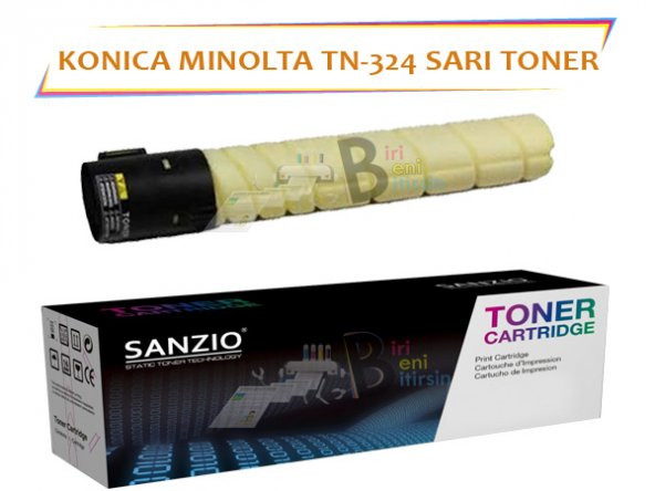 Konica Minolta TN 324Y (A8DA230) Yellow Sarı Toner Bizhub C258 C308 C368