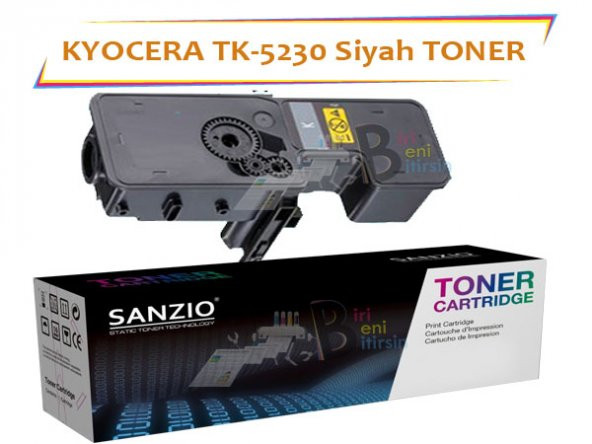 Kyocera Mita TK5230 Black Siyah 2600 Sayfa Muadil Toner ECOSYS P5021 M5521