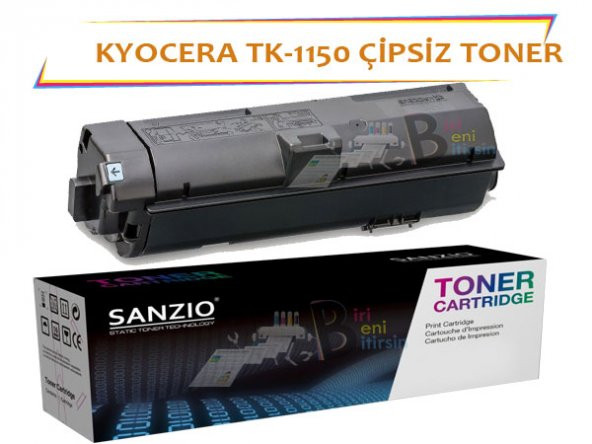 Kyocera Mita TK 1150 Çipsiz Muadil Toner 3000 Sayfa Ecosys M2135 M2235 M2635 M2735