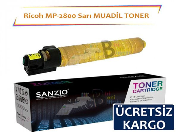 Ricoh MP C2800 C3300Y Sarı Muadil Toner Aficio 3501 3001 2500