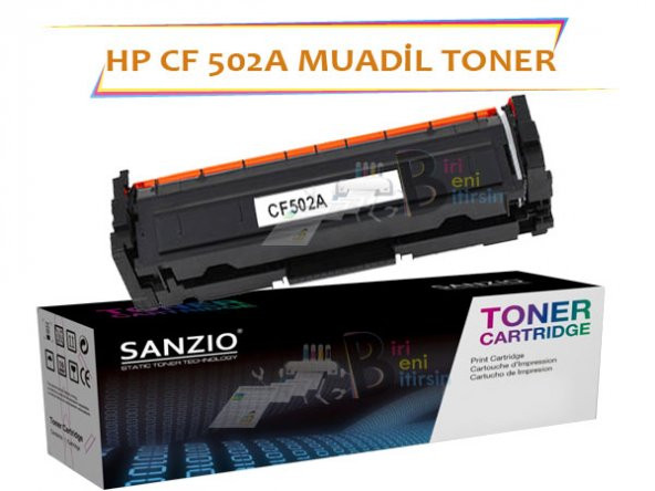 HP Laserjet Pro CF502A Çipsiz Sarı Muadil Toner M254 M280 M281 - 1