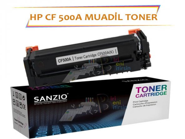 HP Laserjet Pro CF500A Çipsiz Siyah Muadil Toner M254 M280 M281