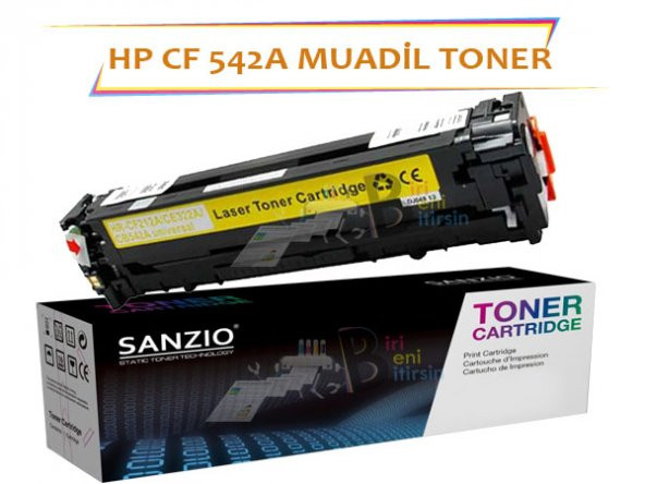 HP CF542A Çipsiz Sarı Muadil Toner M254 M280 M281