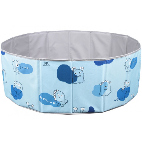 Baby Marine Katlanabilir Top Havuzu - Oyun Alanı - Oyun Halısı + 200 Top Hediye - Mavi - 2