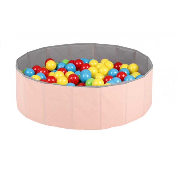 Baby Marine Katlanabilir Top Havuzu - Oyun Alanı - Oyun Halısı + 200 Adet 4 Renk Top Hediye - 6