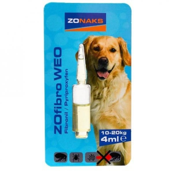 Zonaks Köpek Bit Pire Ense Damlası Güçlü Etkili 10-20 kg 4ml - 1