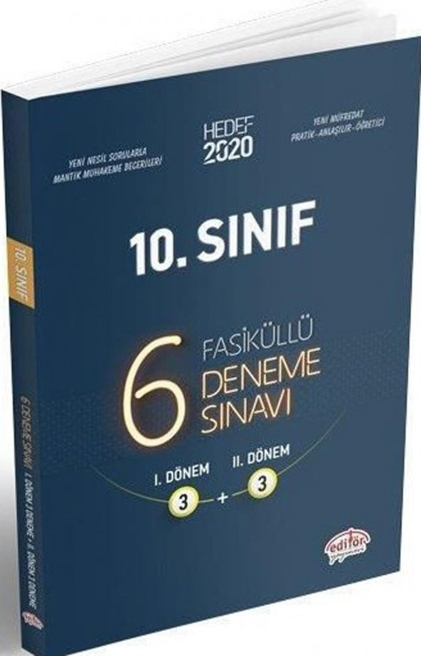 Editör 10. Sınıf 6 Fasikül Deneme 3+3