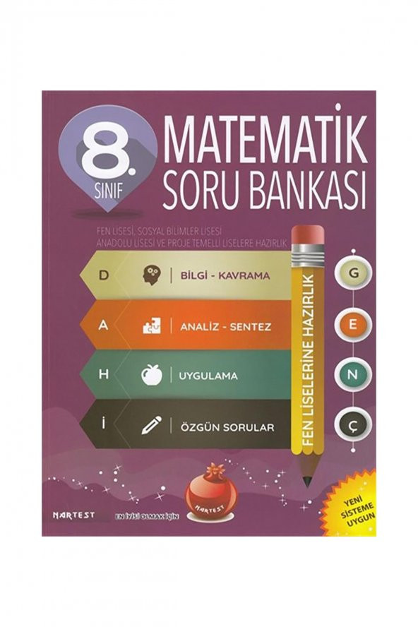 Nartest 8.Sınıf Dahi Genç Matematik Soru Bankası