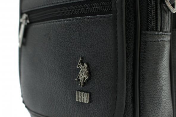 Plevr 6754 Us Polo Assn Suni Deri Omuz Askılı, Kulplu Erkek Portföy Çantası - 5