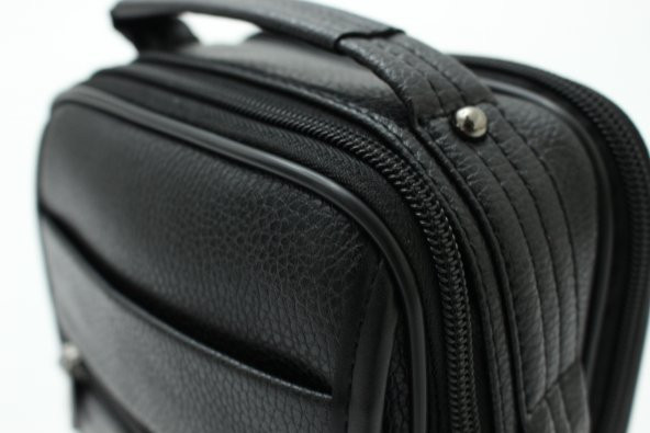 Plevr 6754 Us Polo Assn Suni Deri Omuz Askılı, Kulplu Erkek Portföy Çantası - 6