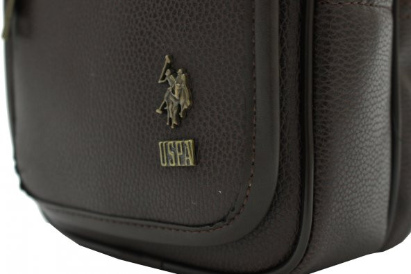 Plevr 6765 Us Polo Assn Suni Deri Omuz Askılı, Kulplu Erkek Portföy Çantası - 7