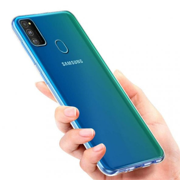 Samsung Galaxy M30S Şeffaf Kaliteli Sararmaz İnce Silikon Kılıf - Resim 2