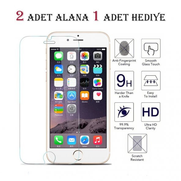 iPhone 5-5S-5SE Tempered Glass Ekran Koruyucu Temperli Cam