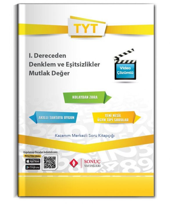 Sonuç Yayınları Tyt I.Derece Denklem Eşitsizlikler Mutlak Değer 2023