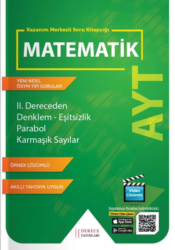 Sonuç Derece Ayt Iı. Dereceden Denklem Eşitsizlik Parabol Karmaşık Sayılar