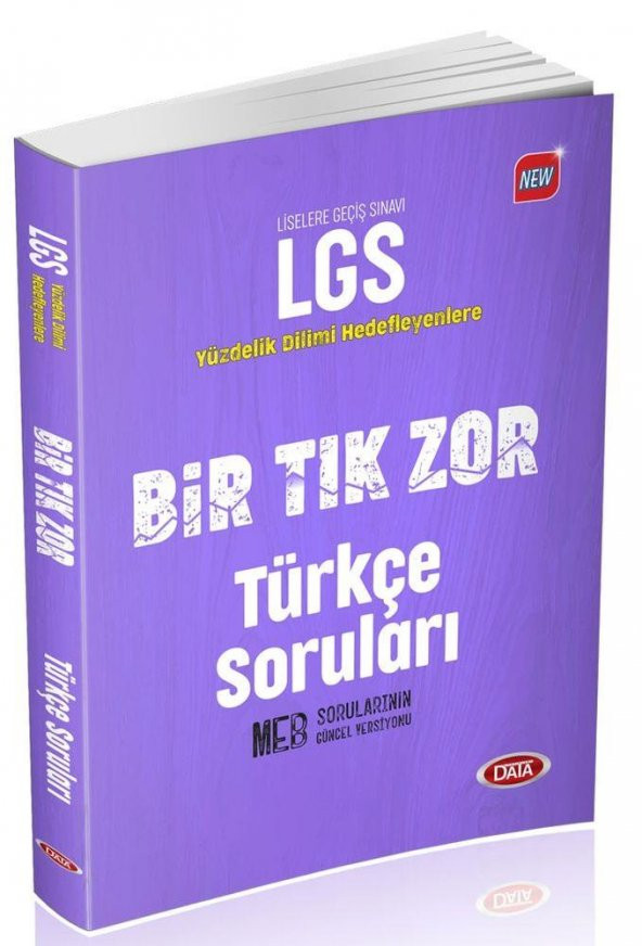 Data 8. Sınıf LGS Bir Tık Zor Türkçe Soruları