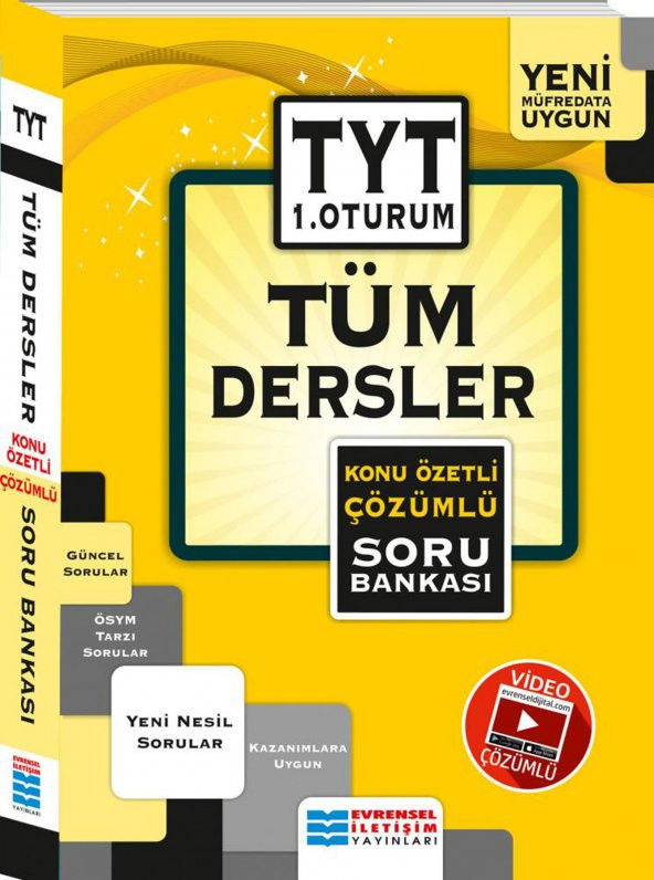 Evrensel Yayınları Tyt 1.Oturum Tüm Dersler Konu Özetli Sb