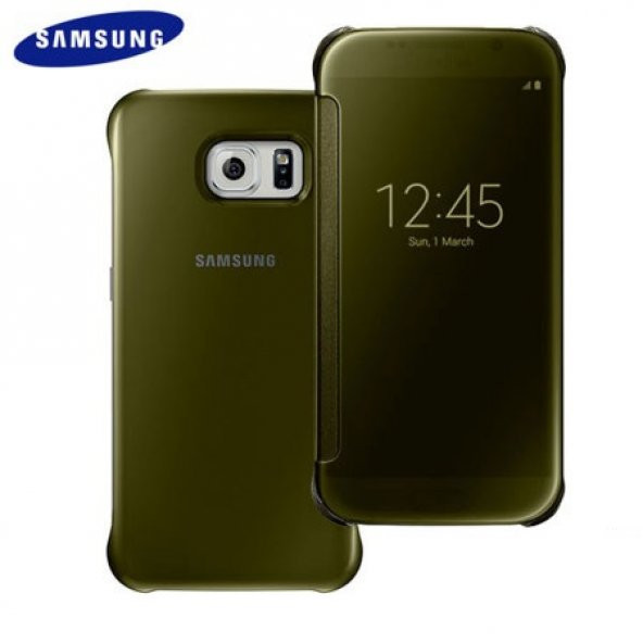 Samsung Galaxy S6 Orjinal Clear View Cover EF-ZG920BFEGWW