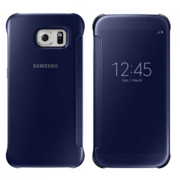 Samsung Galaxy S6 Orjinal Clear View Cover EF-ZG920BBEGWW
