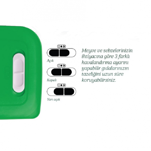 Tupperware SERA 1.8 LT DİKEY SEBZE MEYVE SAKLAMA KABI HSGL - 3