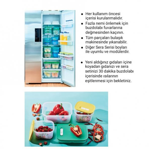 Tupperware SERA 1.8 LT DİKEY SEBZE MEYVE SAKLAMA KABI HSGL - 5