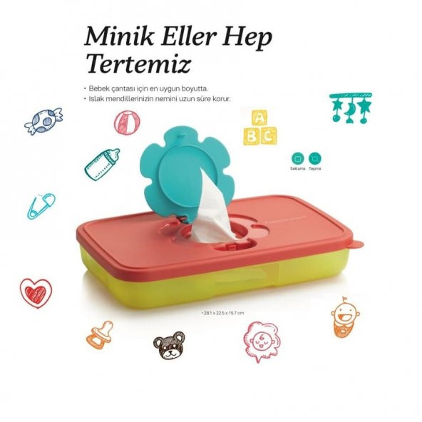 Tupperware MENDİL KUTUSU İNCE ISLAK MENDİL KUTUSU HSGL - 5
