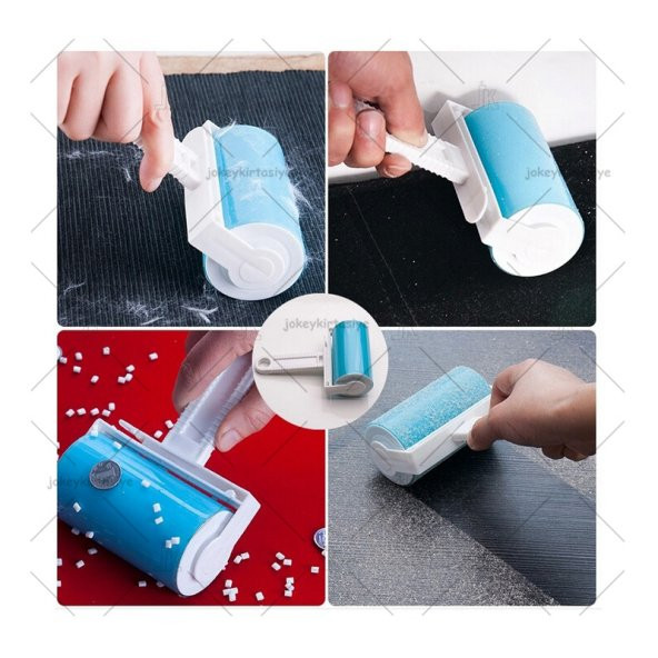 Yıkanabilir Yapışkanlı Toz, Kıl ve Tüy Toplama Rulosu - 4