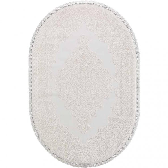 FLORA HALI AYŞIL 1897B BEJ OVAL - 1