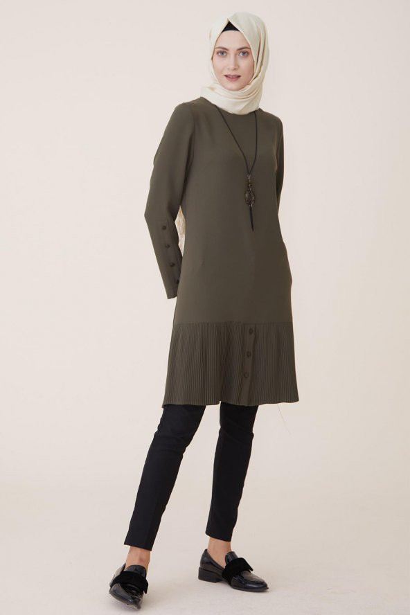 Sitare Etek Altı Piliseli Tunik 20K331 - 3