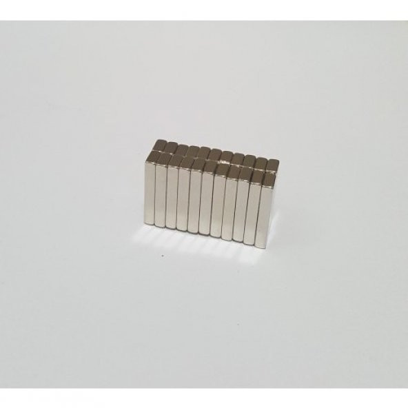 25 Adet 20 x 6 x 3 mm Blok Neodyum Mıknatıs