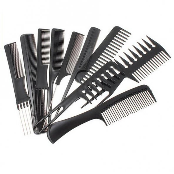 Beauty Care 10 Parça Profesyonel Berber - Kuaför Tarak Seti