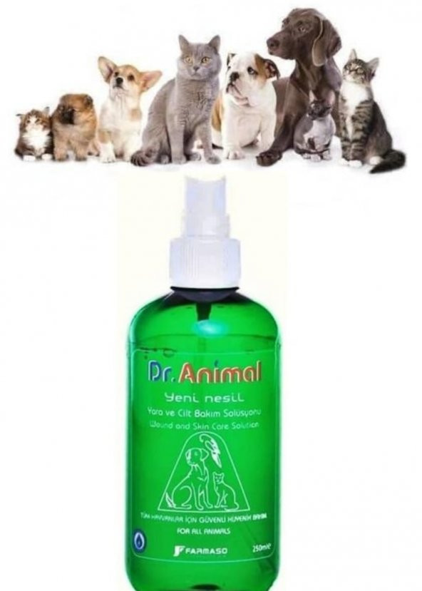 Dr Animal Health 250 ml-Yara ve Cilt bakım solüsyonu