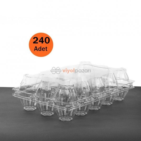 Plastik 15 li Yumurta Viyolu (240 Adet) Larplast - 3