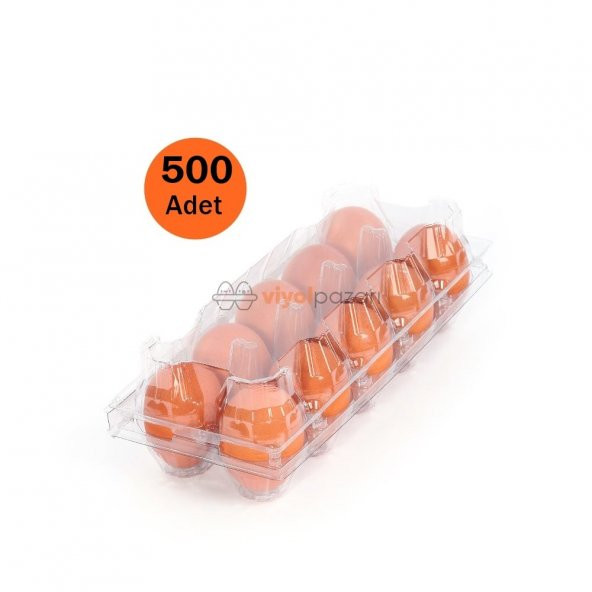 10 LU Plastik Yumurta Viyolü (500 Adet) İzpack