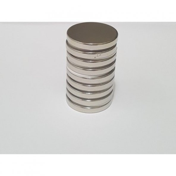 2 Adet D35 x 5 mm Disk Neodyum Mıknatıs - 3
