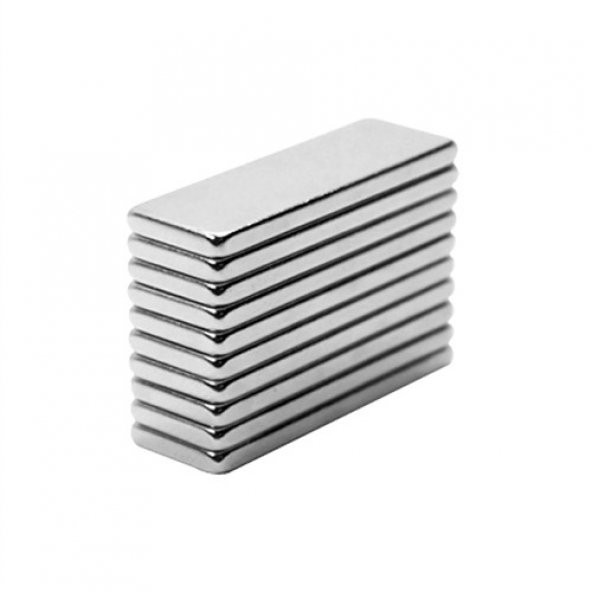 Neodyum Mıknatıs Blok 30x10x2 mm (10lu Paket)