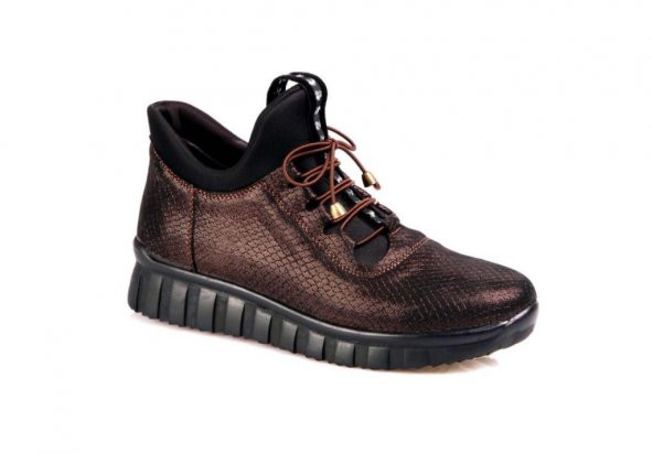 Venüs Kadın 1854913k Hakiki Deri Platin ve Bakır Günlük Ayakkabı - 5