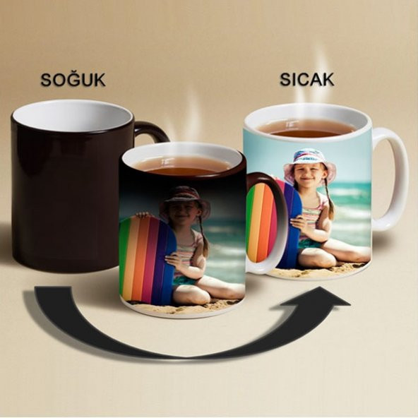 Dik Otur Kişiye Özel Sihirli Kupa Pi101 - 2