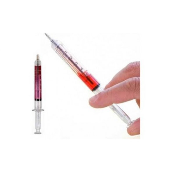 Şırınga Şeklinde Tükenmez Kalem Syringe Pen - 3