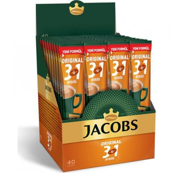 Jacobs 3ü1 Arada Kahve 16 gr 40lı Paket