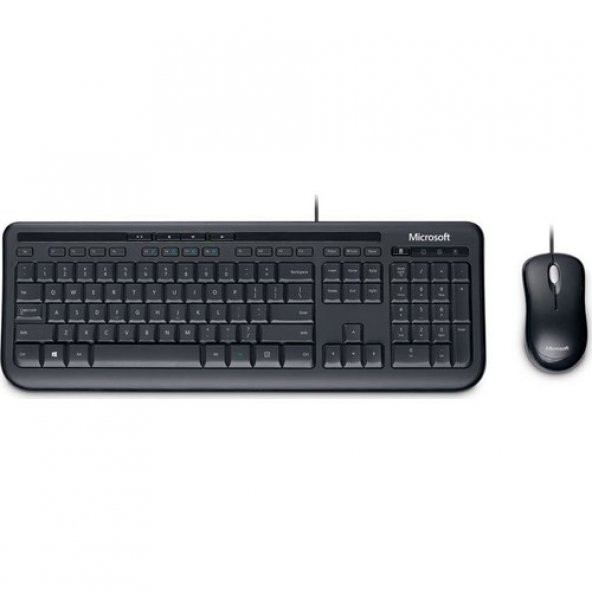 Microsoft Wired Desktop 600 USB Kablolu Klavye Mouse Set 3J2-00018
