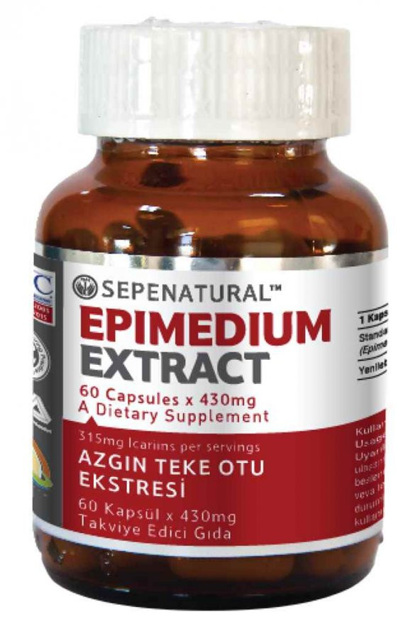 Epimedium Extract 60 Kapsül 430 mg Epimedyum Ekstrakt