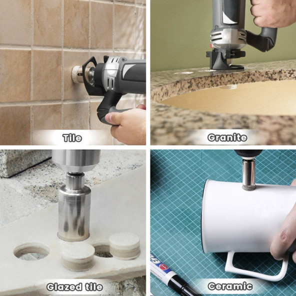 ELMAS KAPLI CAM, FAYANS, GRANİT, MERMER DELME UCU (PUNÇ), 35 MM - 3