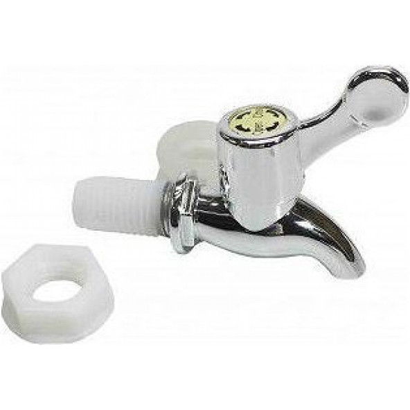 Cam Damacana Yedek Musluk Cam Sebil Musluğu, Basmalı ve Çevirmeli Model - 4