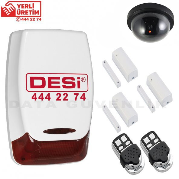 Desi Midline Alarm Seti 3- Hırsız Alarmı - Alarm Sistemi + Kamera
