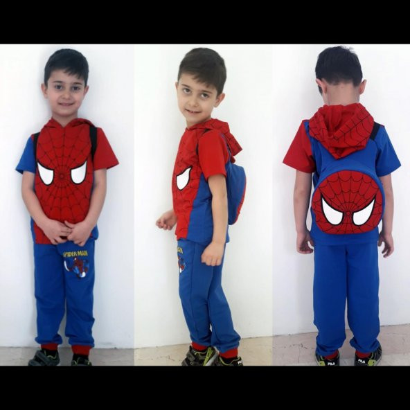 Spiderman Yazlık Çocuk Eşofman Takımı