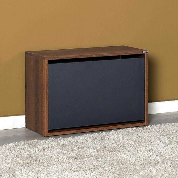 New Step Oturaklı Ayakkabılık - Oslo Ceviz-Antrasit - 5